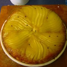 Image of Upside Down Pear And Almond/coconut Cake, Forkd
